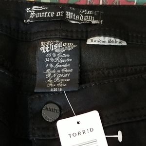 Torrid Size 16 Source Of Wisdom Black Jeans